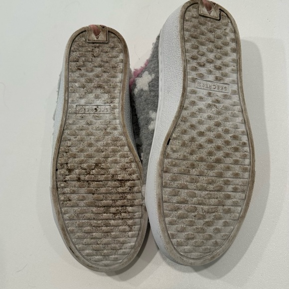 Girls Skechers Glittery Goldie Generation Cozy Sherpa Slip on Sneakers Size 2 - Picture 7 of 7